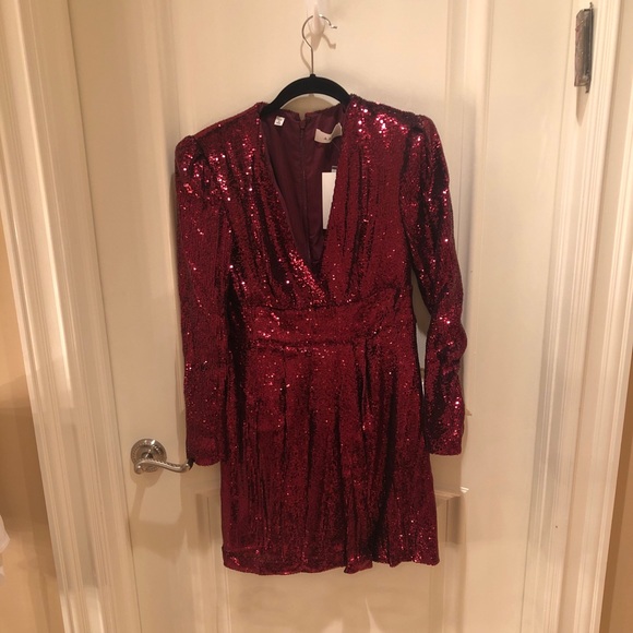 A.L.C. Dresses & Skirts - ALC Maroon Sequin Dress